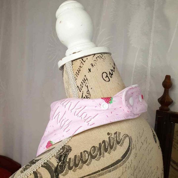 Lightweight Pink Sprinkles Child Size Bandana Bib Made in Australia - Image 2