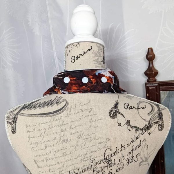 Horses Print Cotton Special Needs Child Size Bandana Bib Australian Made - Image 3