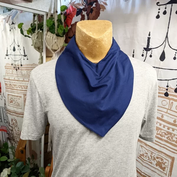 Junior Navy Adult Size Bandana Bib Made in Australia