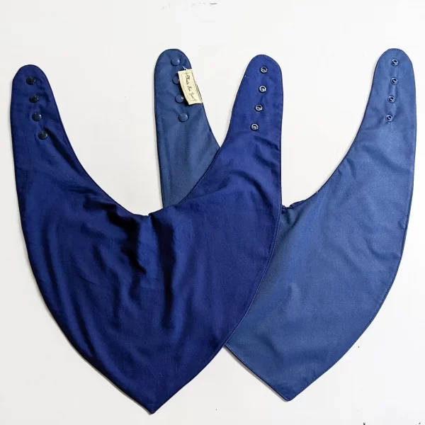 Junior Navy Adult Size Bandana Bib Made in Australia - Image 4
