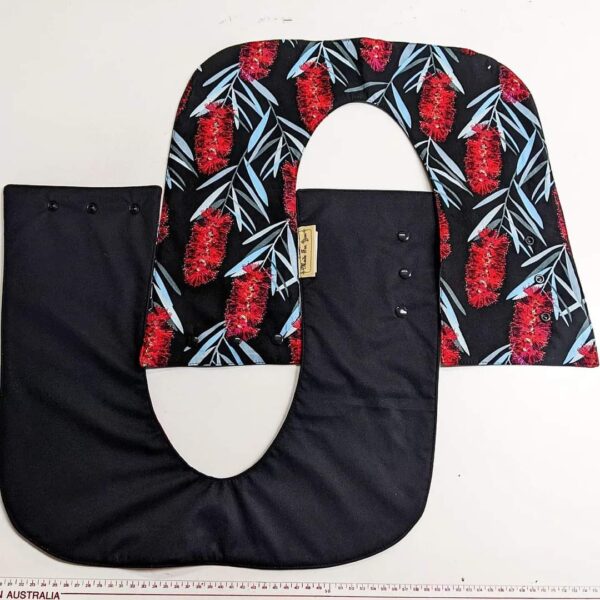 Adult Lightweight Bottlebrush Jocelyn Proust Print Cotton Scarf Bib - One size fits most - Made in Australia - Image 4