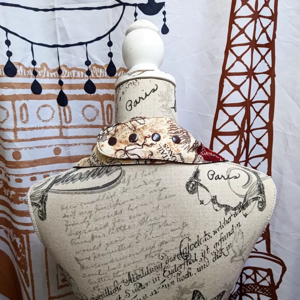 Marauder's Map Print Adult Size Special Needs Bandana Bib Made in Australia - Image 3