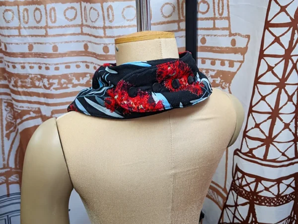 Jocelyn Proust Bottlebrush Print Child Size Bandana Bib Made in Australia - Image 3