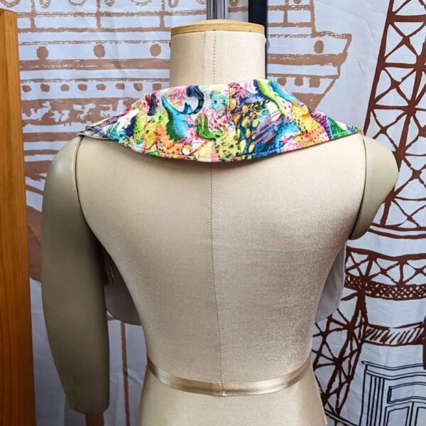 Girl Dinosaur Multi Size Special Needs Side Fastening Bib Made in Australia - Image 3